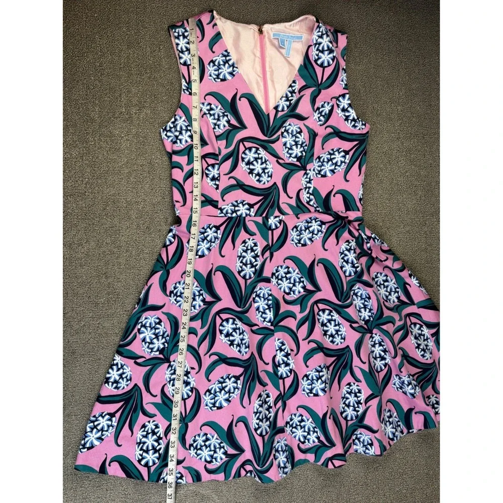 Draper James Pink Floral Fit-and-Flare Mini Dress